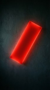 Glowing Red Parallelogram