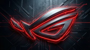 Glowing ROG in Darkness