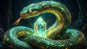 Glowing Serpent Guardian