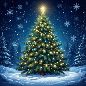 Glowing SVG Tree