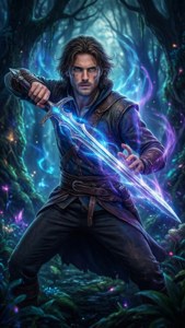 Glowing Sword Hero