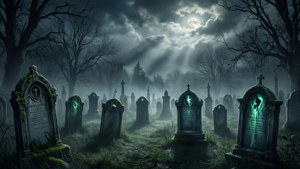 Glowing Tombstone Graveyard