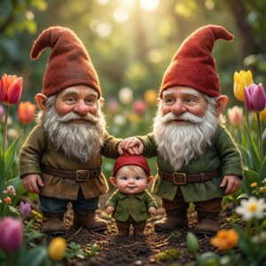 Gnome Family Garden