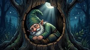Gnome in Stump