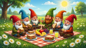 Gnome Picnic Party