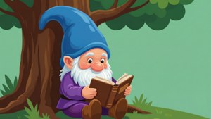 Gnome Reading Book