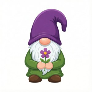 Gnome with Flower