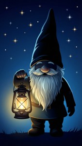 Gnome with Night Lantern