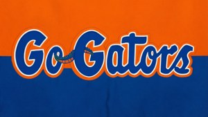 Go Gators Cursive