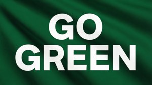 Go Green Typography