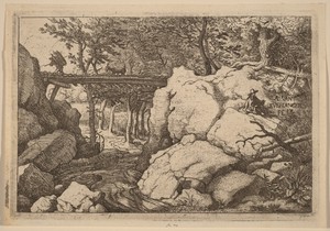 Goat on a small Bridge