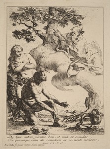 God Commanding Adam and Eve