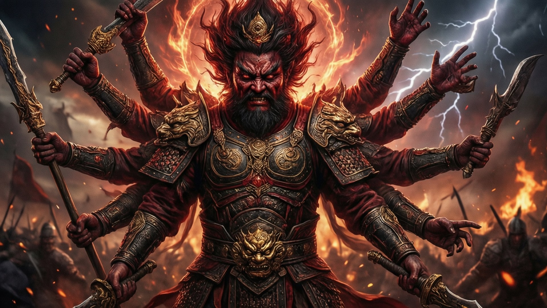 God of Asura's Wrath by Wallpapers.art Studio