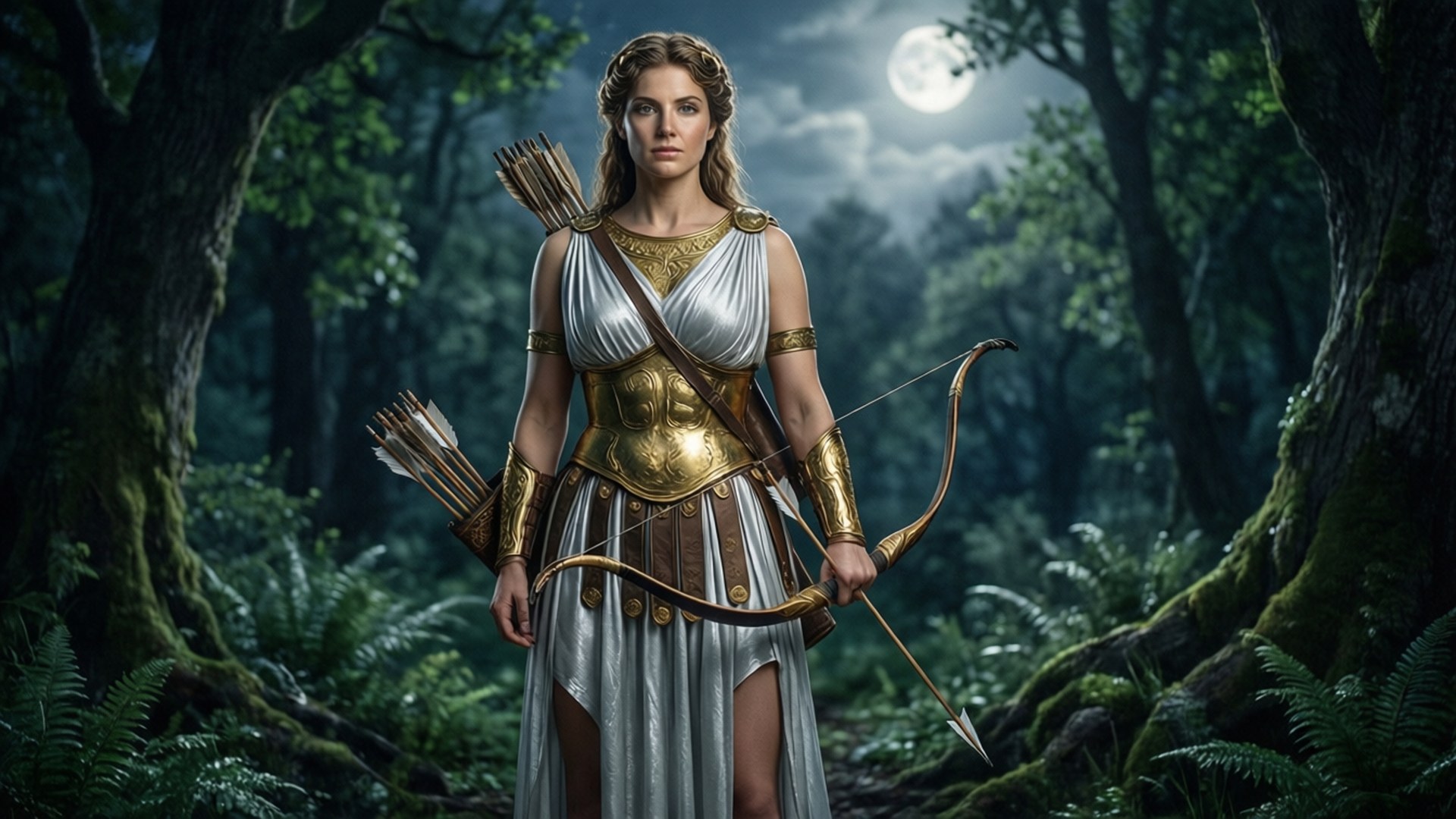 Goddess of the Hunt by Wallpapers.art Studio