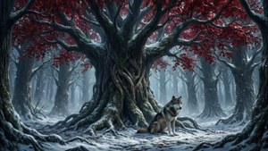 Godswood Weirwood Direwolf