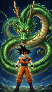 Goku and Shenron