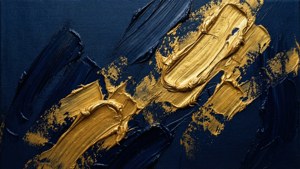 Gold Brush Strokes