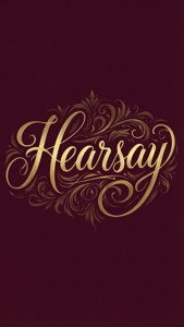 Gold Calligraphy Hearsay