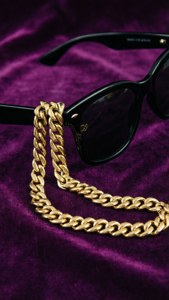 Gold Chain and Velvet