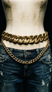 Gold Chain Belt Fashion