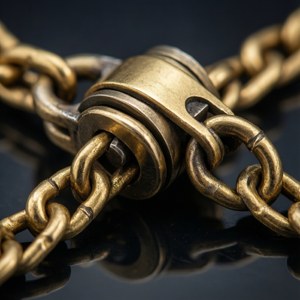 Gold Chain Clasp Detail
