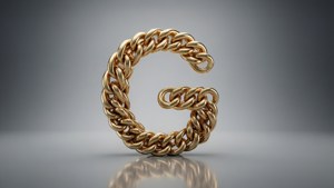 Gold Chain Letter G