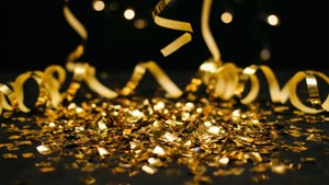 Gold Confetti Celebration
