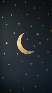 Gold Crescent Moon