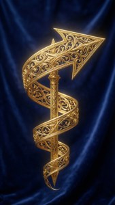 Gold Filigree Arrow