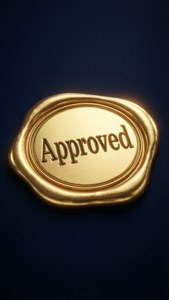Gold Foil Approval Seal