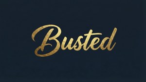 Gold Foil Busted Logo