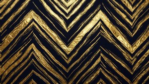 Gold Foil Chevron Navy