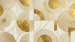 Gold Foil Geometric