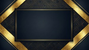 Gold Foil Geometric Banner