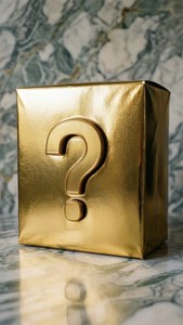 Gold Foil Luxury Question Box