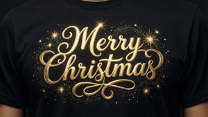 Gold Foil Merry Christmas