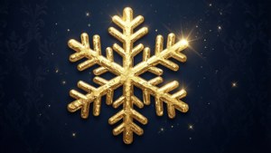 Gold Foil Snowflake