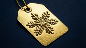Gold Foil Snowflake