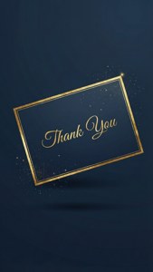 Gold Foil Thank You
