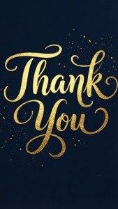 Gold Foil Thank You