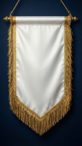 Gold Fringe Royal Banner