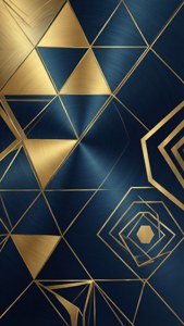 Gold Geometric Abstraction