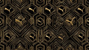 Gold Geometric Puma