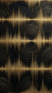 Gold Geometric Wave