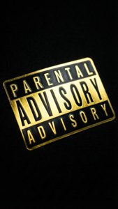 Gold Label on Black