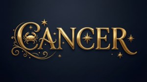 Gold Letter Cancer