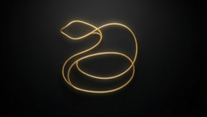Gold Line Elegant Ouroboros