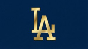 Gold Logo on Navy