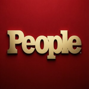 Gold Logo on Red