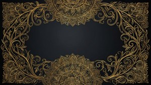 Gold Mandala Border